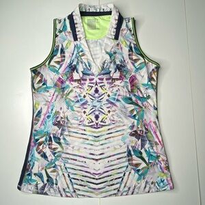 Lucky in Love Sleeveless shirt Size Small (4-6) Tennis Pickleball Golf